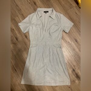 Lulus Zip Front Corduroy A-line Dress size Small